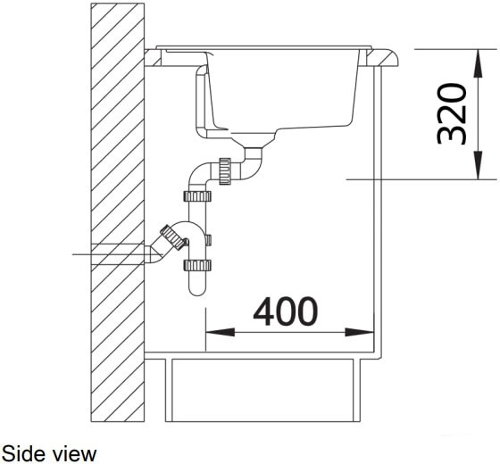 Кухонная мойка Blanco Dalago 6 Silgranit PuraDur (Black)