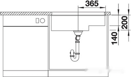Кухонная мойка Blanco Subline 700-U Level (жасмин, корзинчатый вентиль)