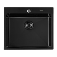 Кухонная мойка ARFEKA AF 600*505 Black PVD Nano