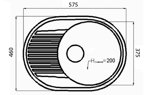 Кухонная мойка Polygran F-22 №27 бежевый