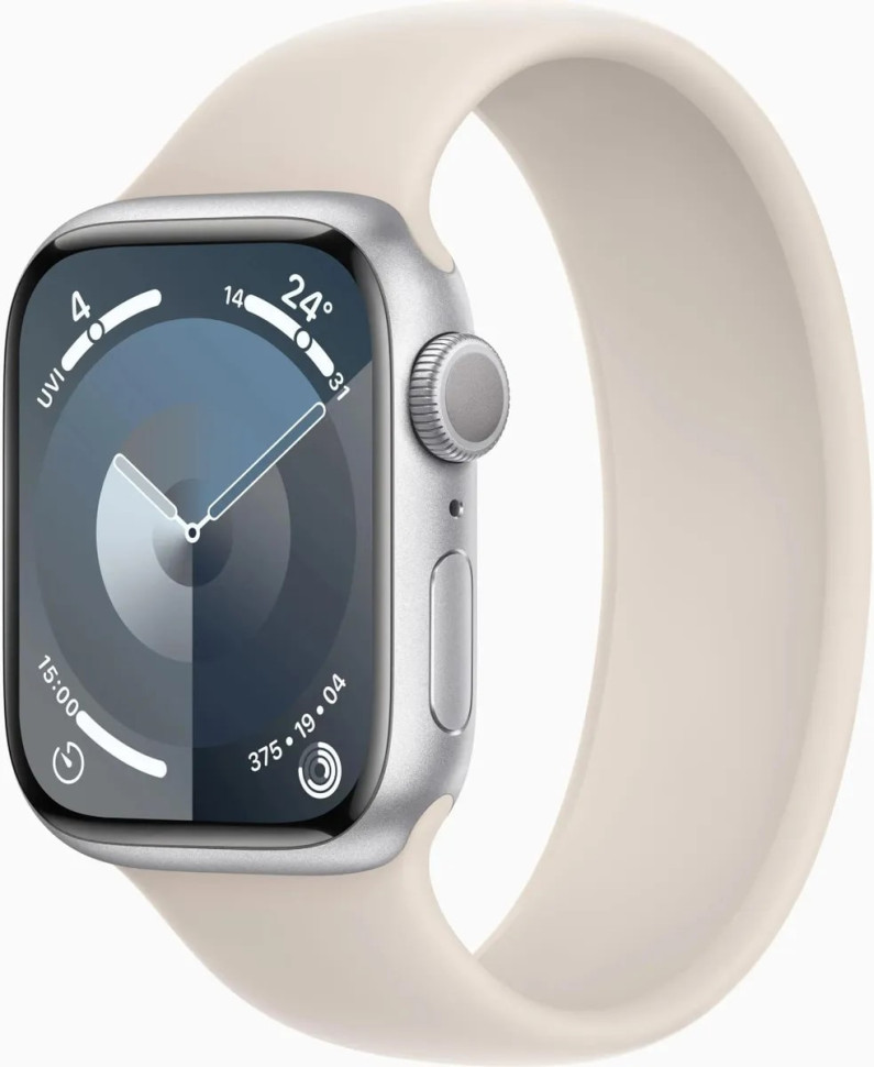 Умные часы Apple Watch Series 9 41 мм (серебристый / сияющая звезда, 130-180)
