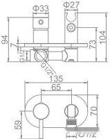 Смеситель Ledeme L5398-5