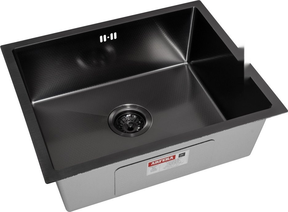 Кухонная мойка ARFEKA ECO AR 550*450 BLACK PVD NANO DECOR