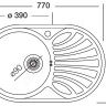Кухонная мойка Kromevye EX 159 D