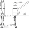 Смеситель Oras Safira 1035F