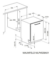 Посудомоечная машина Maunfeld MLP4529A01