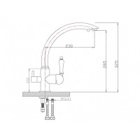 Смеситель Zorg ZR 314YF-33 хром