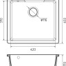 Кухонная мойка GranFest QUARZ GF-UR-4550 (черный)
