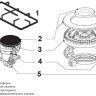 Варочная панель Korting HGG 3825 CN
