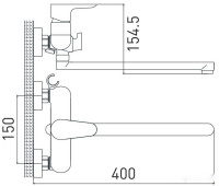 Смеситель Gross Aqua Space 7515288C-35L(F)