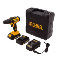 Дрель-шуруповерт Denzel CDL-18-02BM (с 2-мя АКБ, кейс)