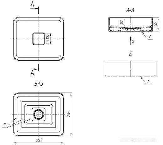 Умывальник MyJoys Joy 46