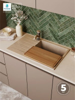 Кухонная мойка Polygran Deka 780 (песочный)