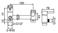 Смеситель Ledeme L5398-6