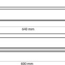 Аксессуары для ванной и туалета Bemeta Organic 167104050 (600мм, черный матовый)
