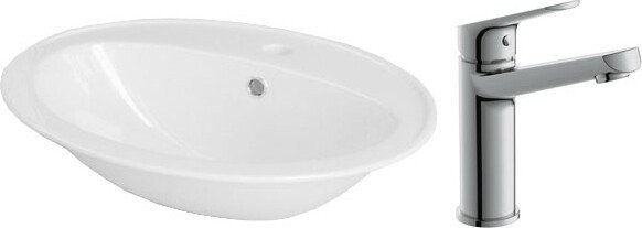 Умывальник Cersanit Calla 54 S-UM-Cl/1-w + 63037