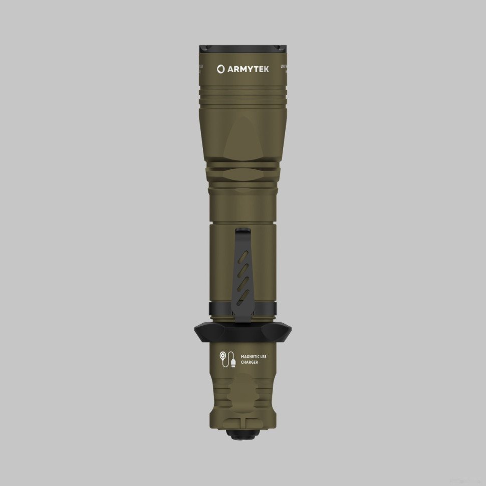 Фонарь Armytek Dobermann Pro Magnet USB Olive (теплый свет)