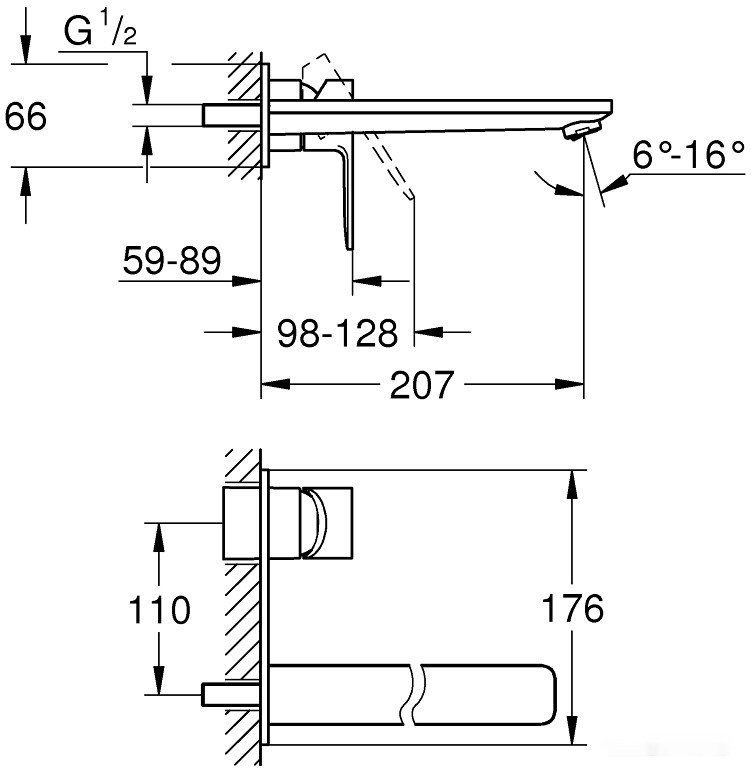 Смеситель Grohe Lineare L-Size 23444001
