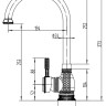 Смеситель Zorg A 206K-BR (античная бронза)