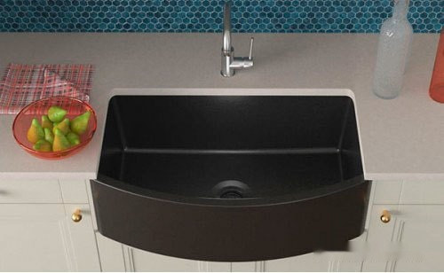 Кухонная мойка AquaSanita Villa Premium GQV100W (черный 601)