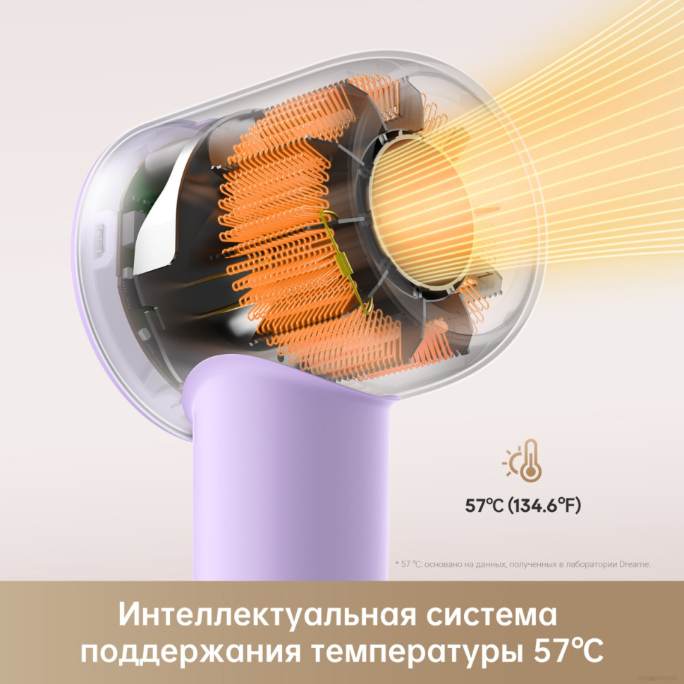 Фен Dreame Hairdryer Gleam Purple AHD12A (фиолетовый)
