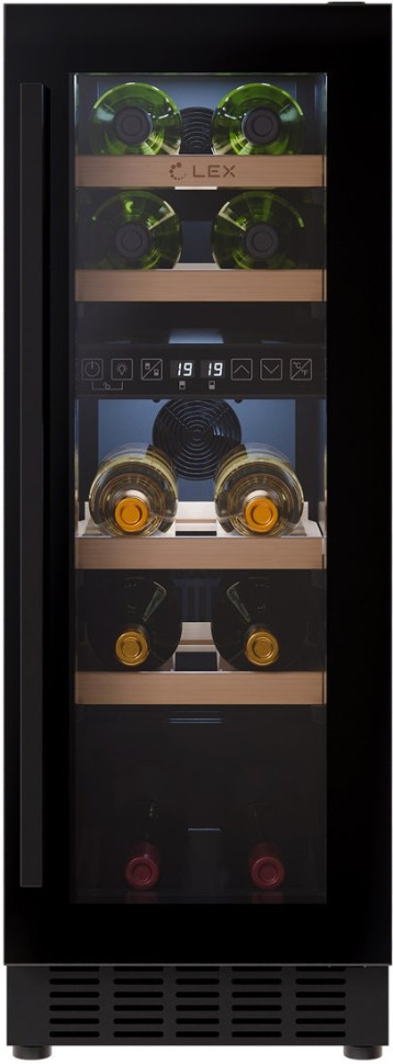 Винный шкаф LEX LWD3017BL Dual Zone