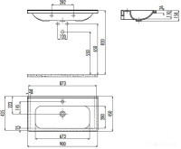Умывальник Creavit Ideal 90 ID090-00CB00E-0000