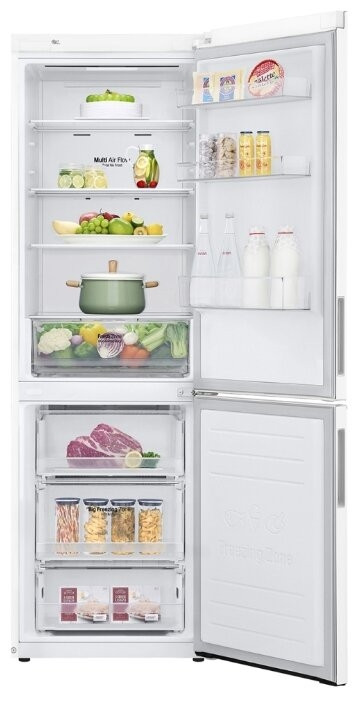Холодильник с морозильником LG GA-B459CQWL
