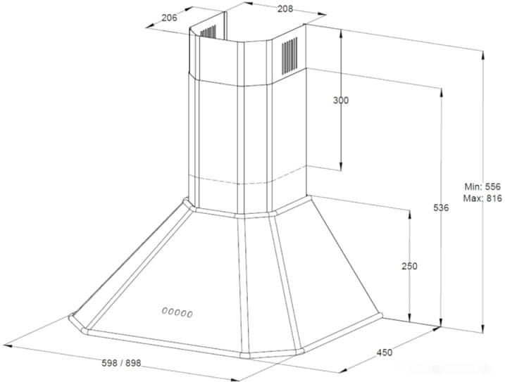 Вытяжка Korting KHC 6839 X Вытяжка Korting KHC 6839 X
