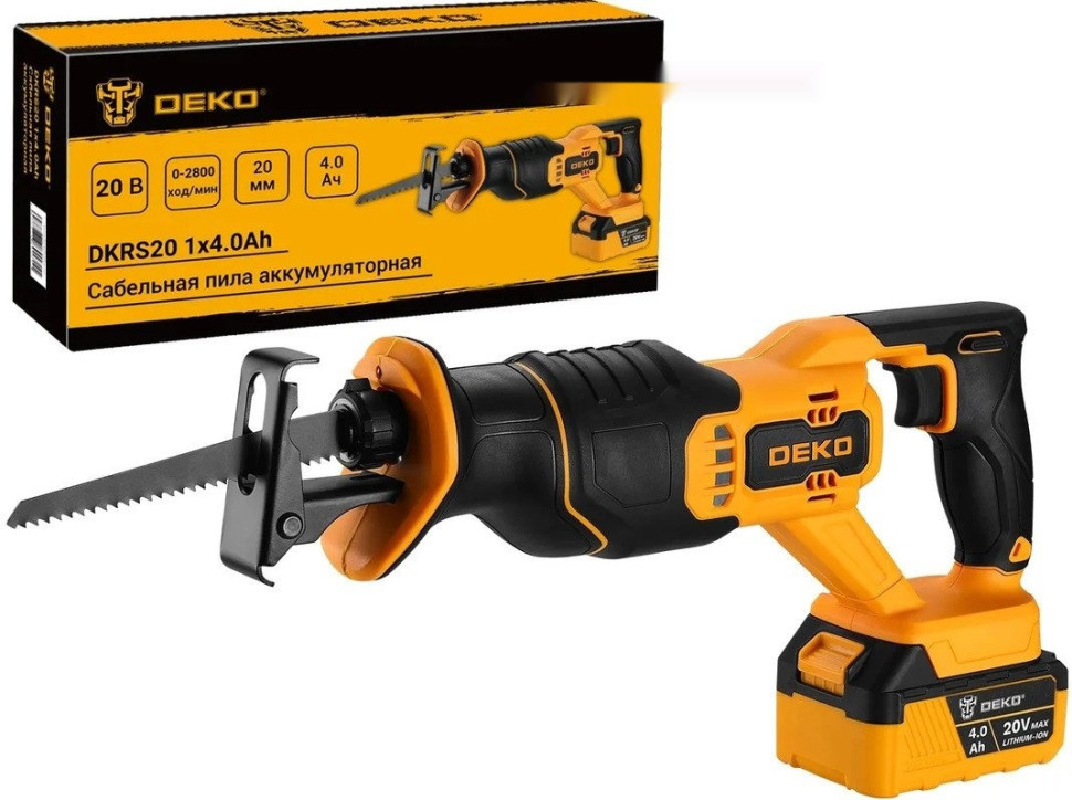 Сабельная пила Deko DKRS20 085-1126 (с 1-им АКБ)