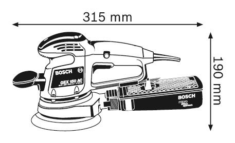 Шлифовальная машина Bosch GEX 150 AC Professional
