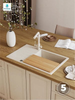 Кухонная мойка Polygran Deka 780 (кремовый)