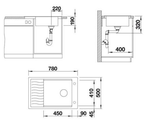 Кухонная мойка Gerhans B28 (Black)