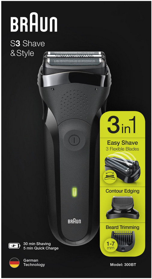 Электробритва мужская Braun Series 3 Shave&Style 300BT