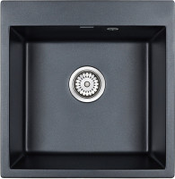 Кухонная мойка Paulmark Praktisch PM105152-BLM черный металлик