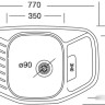 Кухонная мойка Kromevye EX 172 D