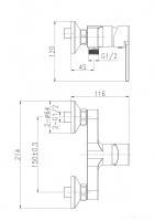Смеситель Cersanit Brasko A63022