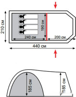 Палатка Totem Catawba 4 V2