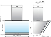 Вытяжка Elikor Рубин Ceramics S4 90П-700-Э4Д антрацит/бронзовый травертин керамогранит