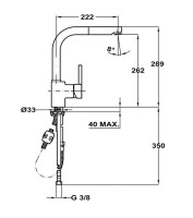 Смеситель Teka ARK 938 черная эмаль
