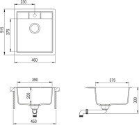 Кухонная мойка AquaSanita Nova SQN 100 710 W alba