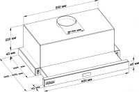 Вытяжка Backer TH60CL-2F200-SHINY WHITE RC