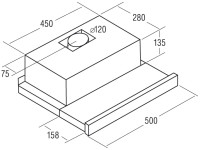 Вытяжка CATA TF-5250 inox 02097300