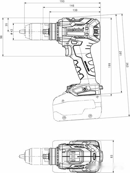 Дрель-шуруповерт Metabo BS 18 LTX BL Q I 602359850 (без АКБ)