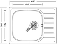Кухонная мойка Kromevye EX 180