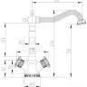 Смеситель Zorg A 3005K-BR (бронзовый)