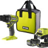 Дрель-шуруповерт Ryobi RDD18-2C52S 5133005522 (с 2-мя АКБ 2 Ач+5 Ач, сумка)