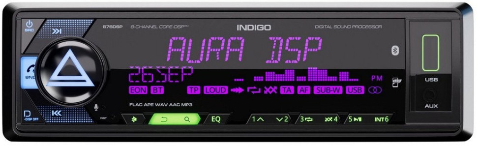 Автомагнитола Aura Indigo-876DSP