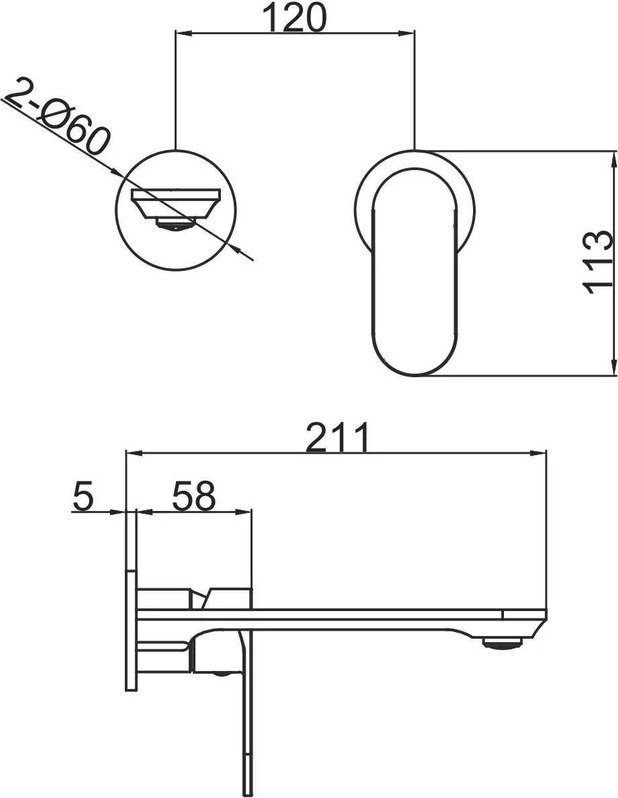 Смеситель Fashun A1185-7 (черный)