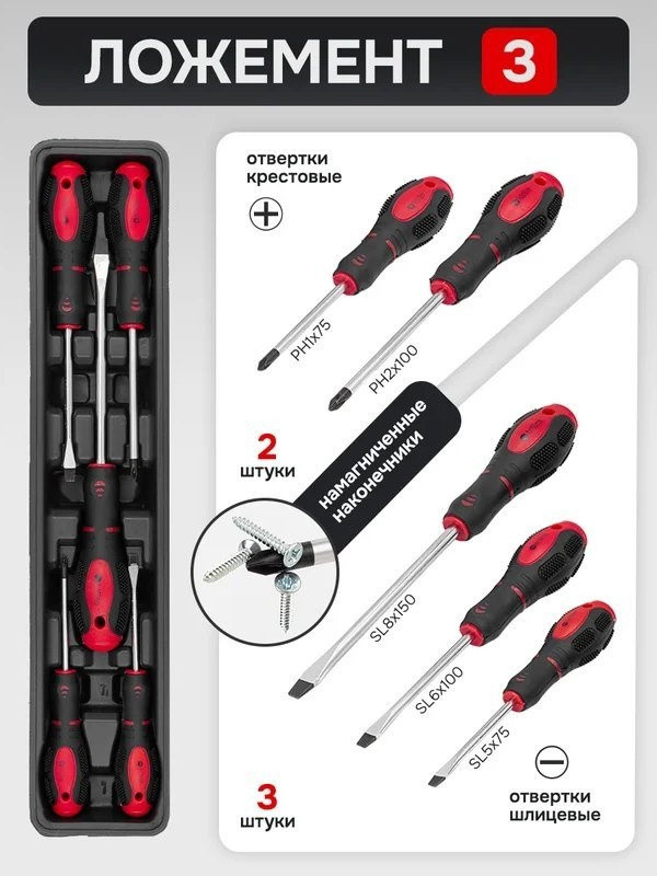 Универсальный набор инструментов ForceKraft FK-4087C (61965)